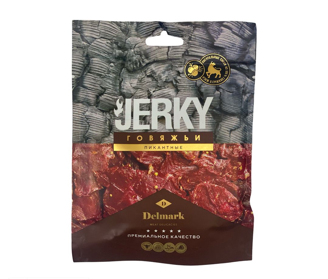 Говяжьи Jerky Delmark пикантные 40g